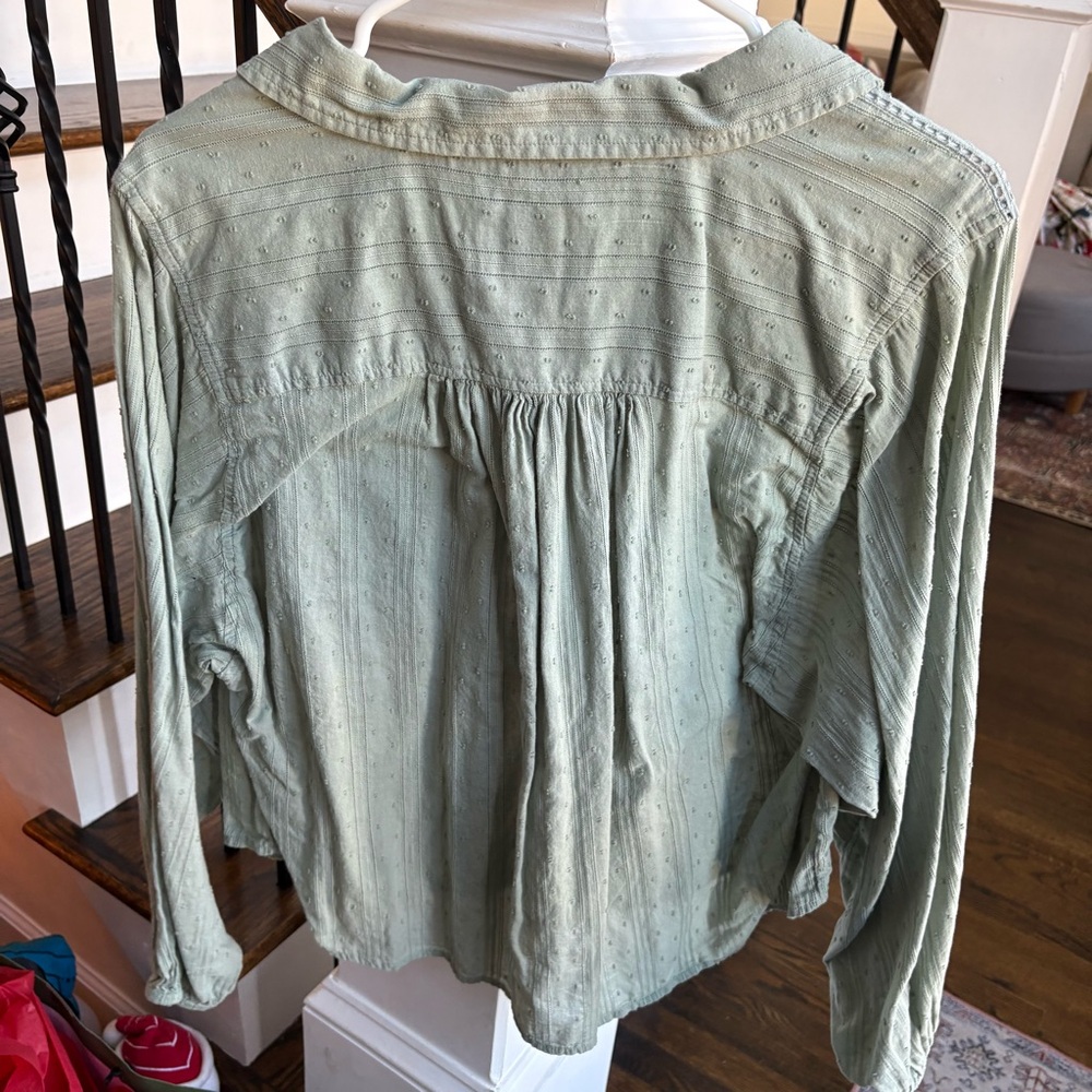 American Eagle Outfitters Sage Button-Up Blouse - Picture 7 of 9